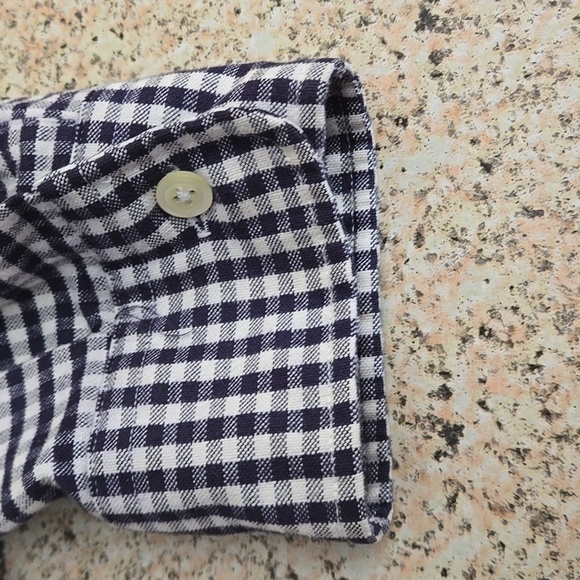 Abercrombie & Fitch "The Big Shirt: Hi-Low Hem Houndstooth pattern Men size L - Picture 9 of 12